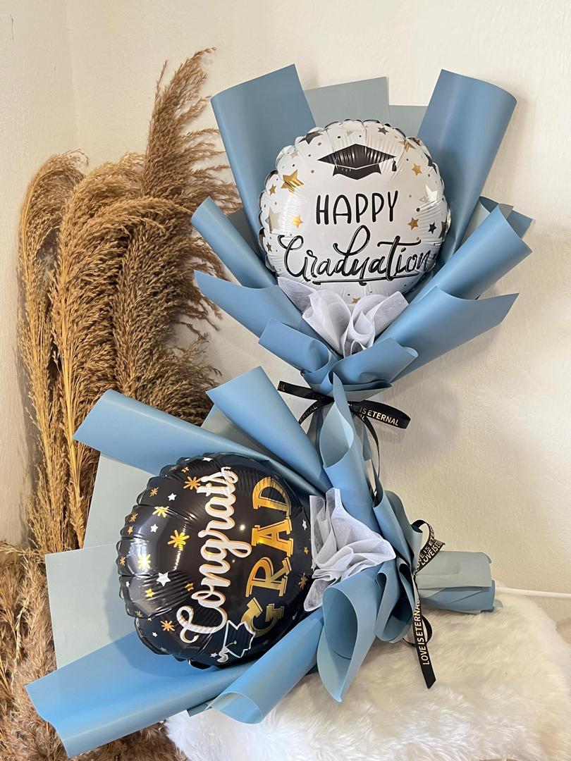 SINGLE GRADUATION BALLON (BLUE)