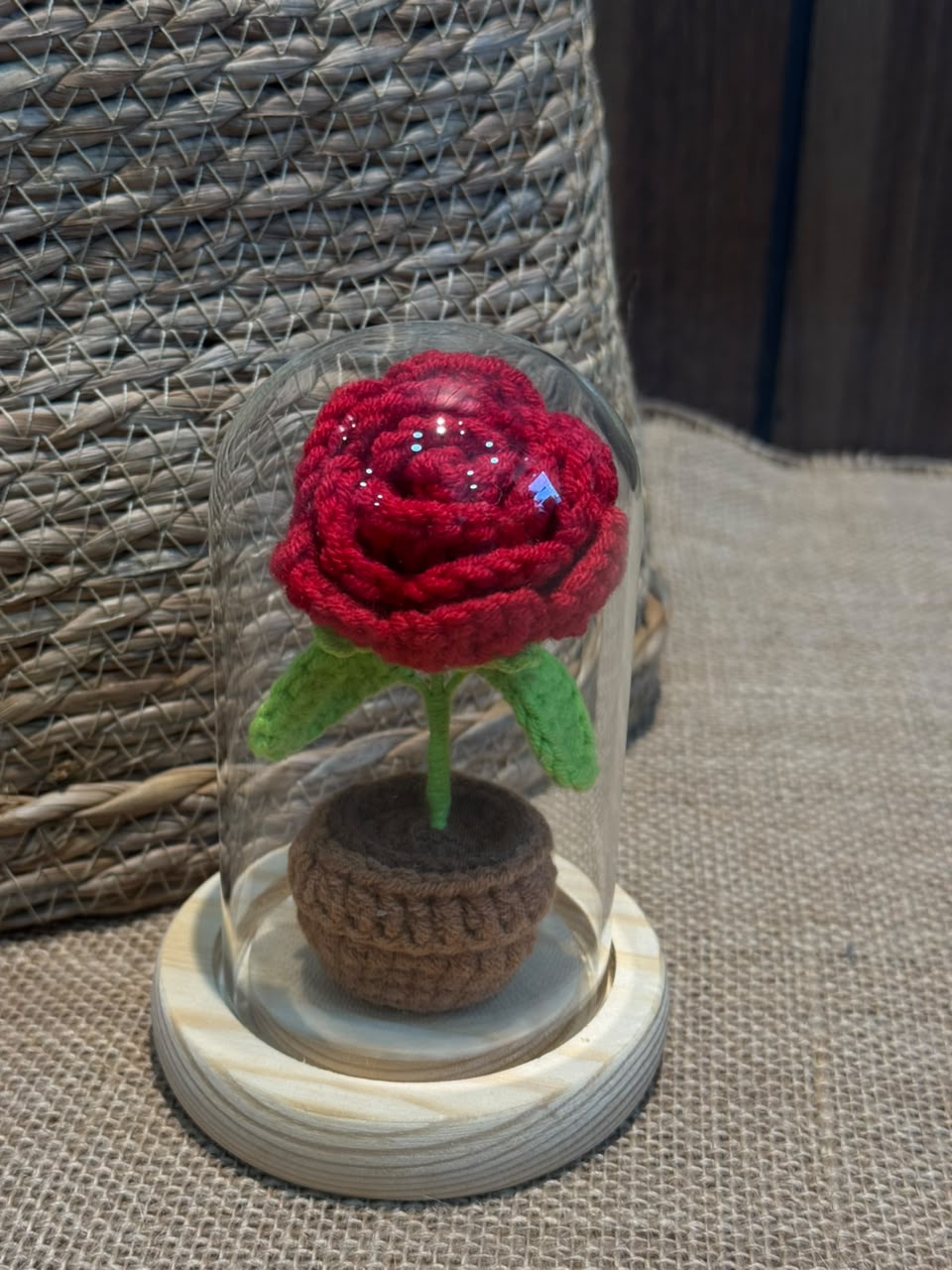 CAPTURED ROSE PETAL