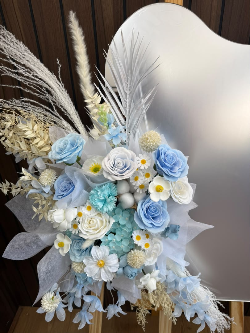 WHISPERS OF AZURE- MIRROR GRAND OPENING FLOWER STAND