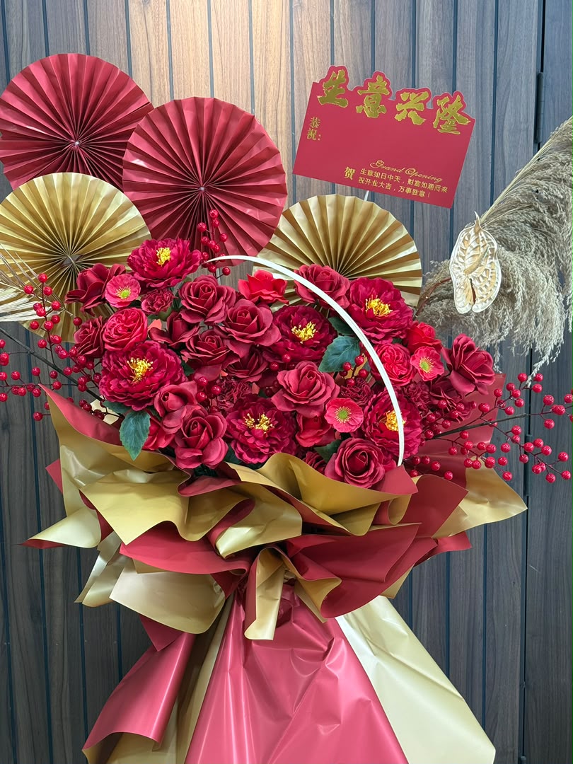AURA OF WEALTH - GRAND OPENING FLOWER STAND