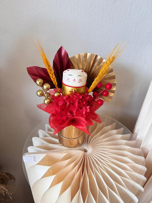 MINI GRAND OPENING FLOWER BOX- RED GOLD