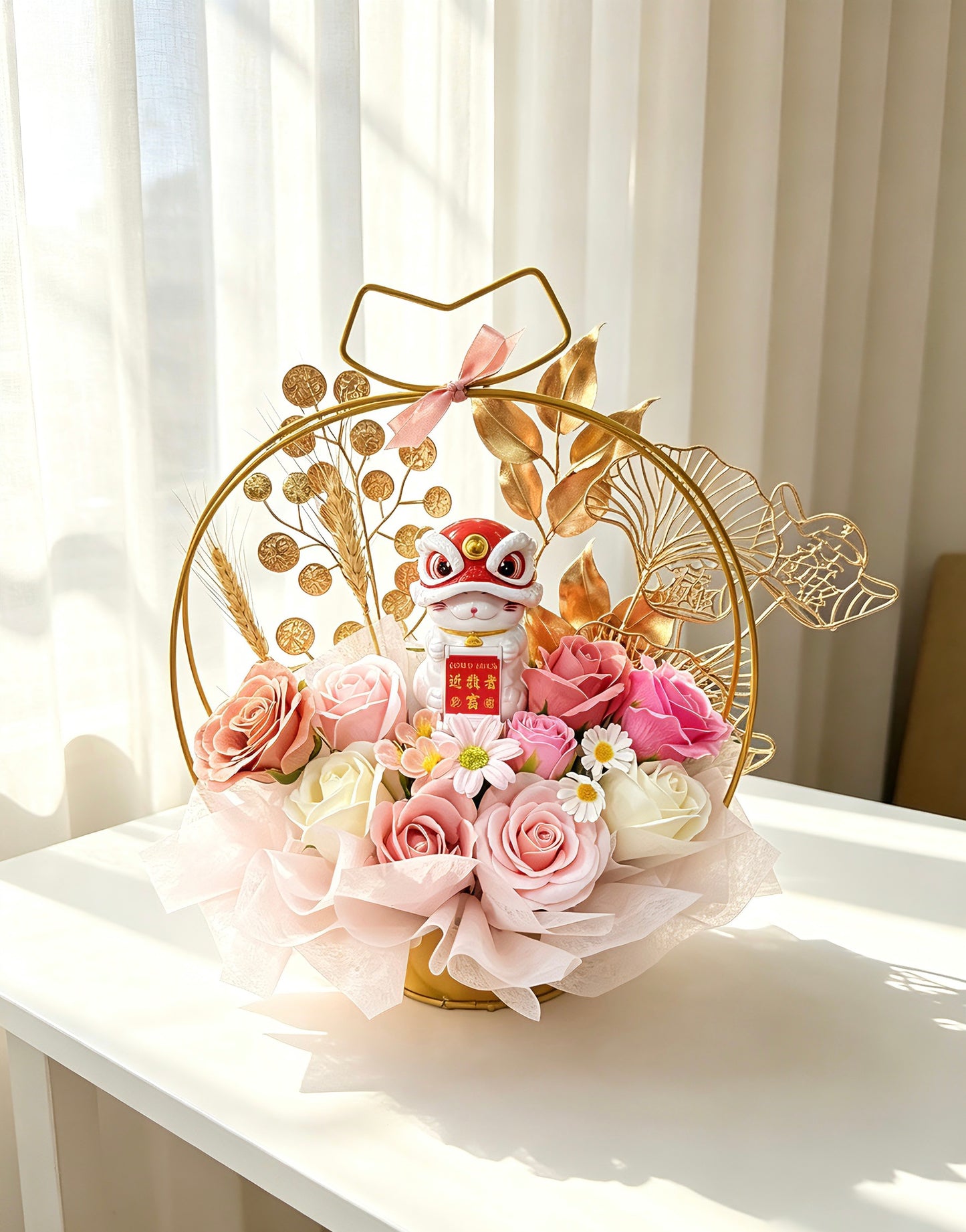 LION DANCE JOY - GRAND OPENING FLOWER BOUQUET