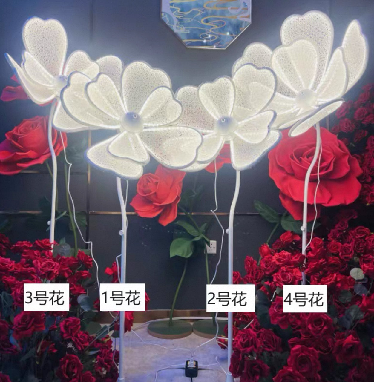 Rent -Silk Flower Lamp