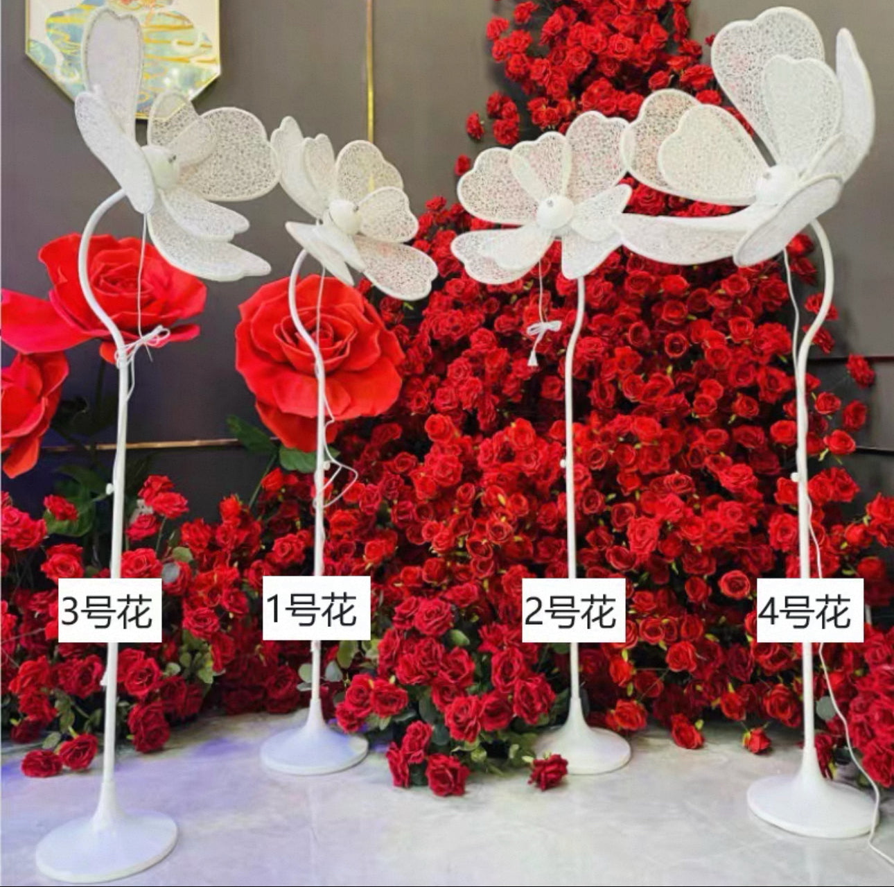 Rent -Silk Flower Lamp