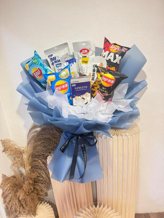 SKY BLUE SNACKS GIFT BOUQUETS 零食花束