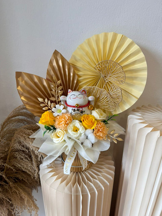 YELLOW GRAND OPENING FLOWER - PROSPEROUS BUSINESS