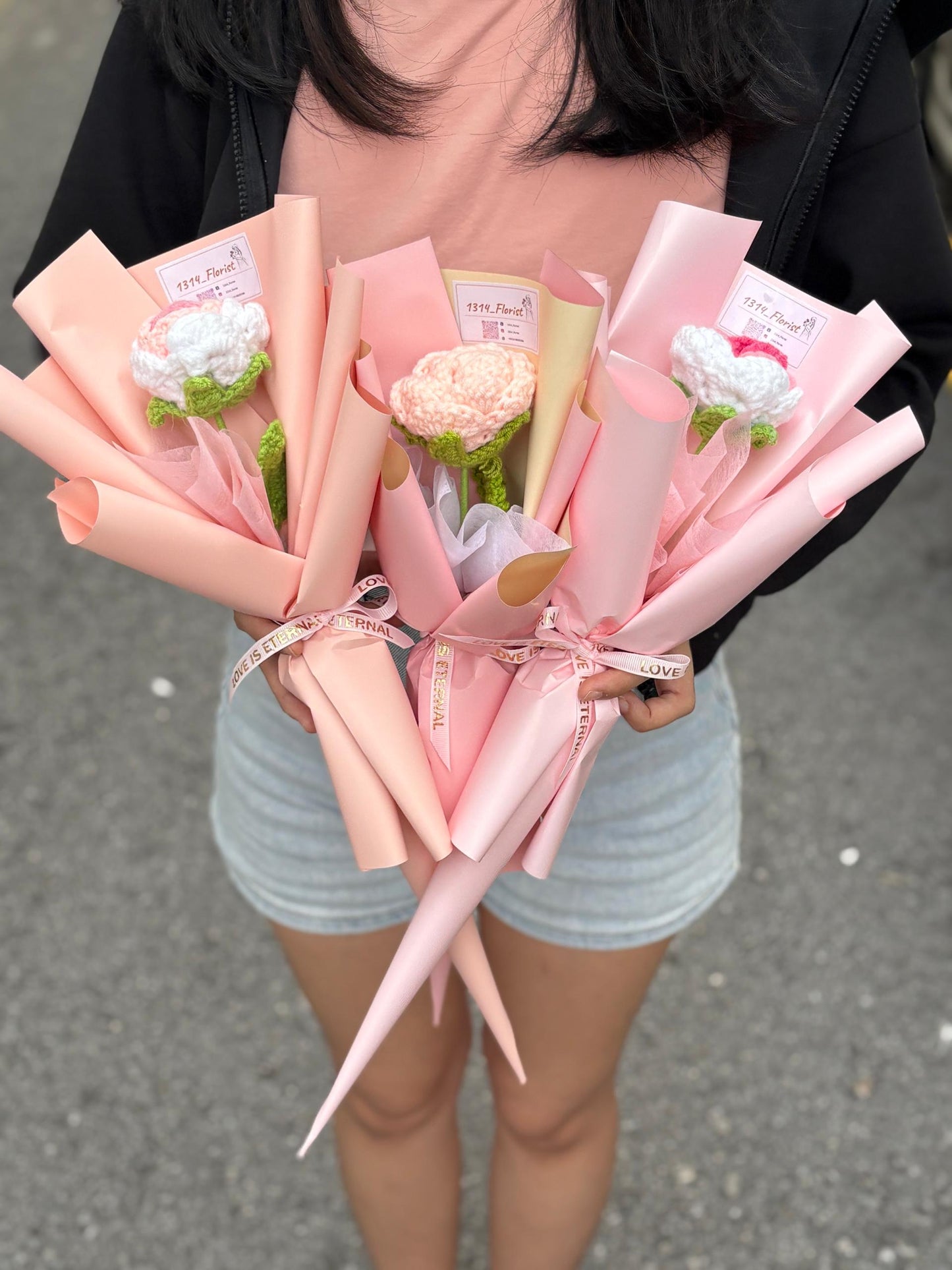 SINGLE HANDMADE ROSE PINK SERIES