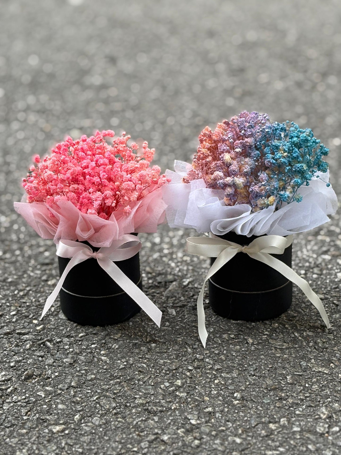 PRESERVED BABY BREATH TABLE DECO