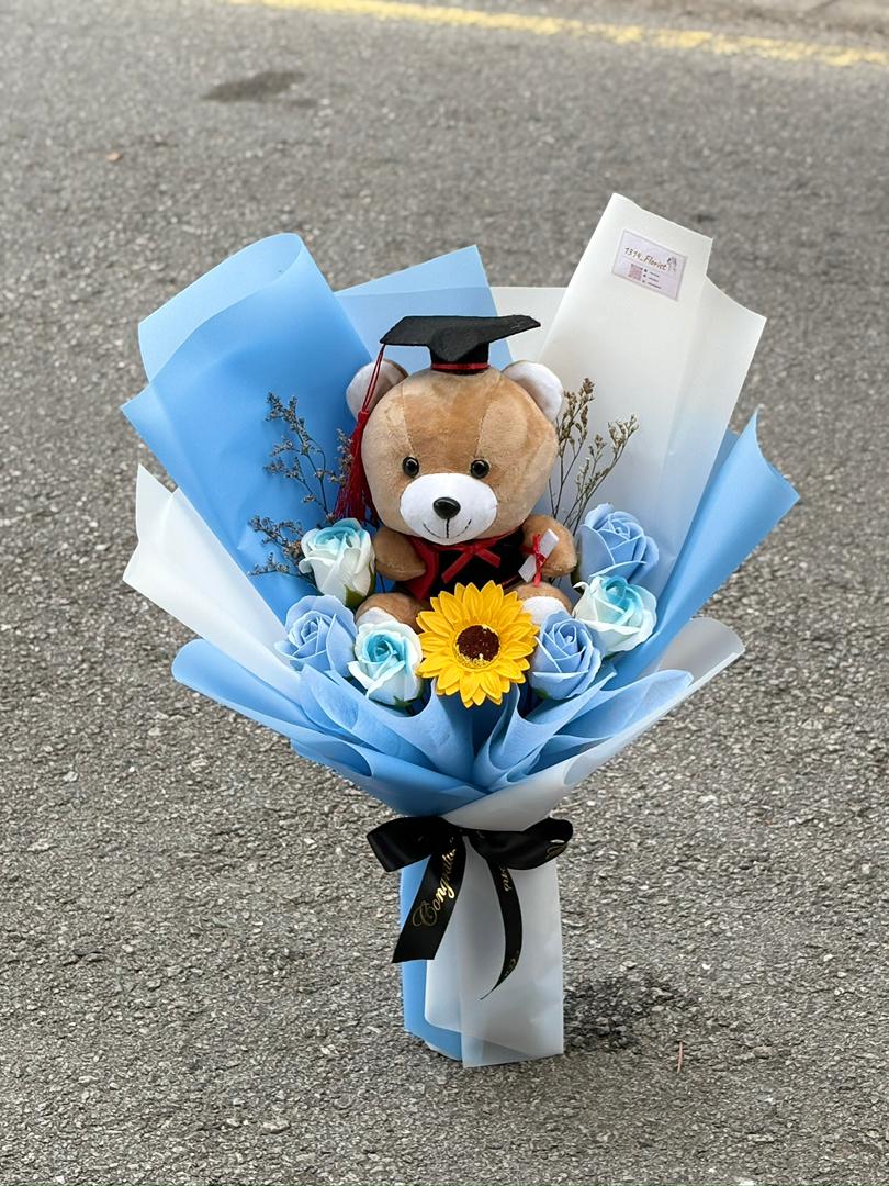 NAVY SERIES MEDIUM CONVO BEAR