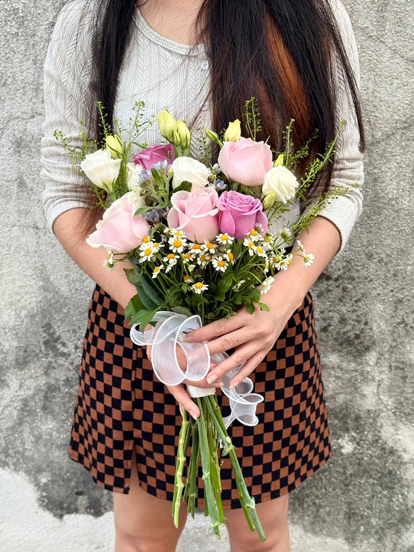 SPRING VOWS BOUQUET (PURPLE PINK)