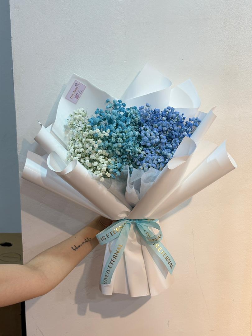 FRESH BABY BREATH (ICE BLUE MIX )