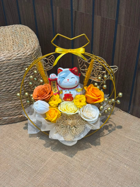 GILDED SOLSTICE - GRAND OPENING FLOWER BOUQUET