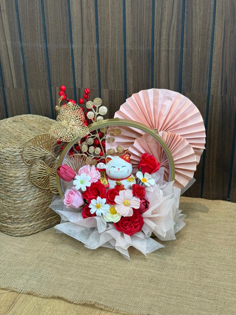CRIMSON SOLACE - GRAND OPENING FLOWER BOUQUET