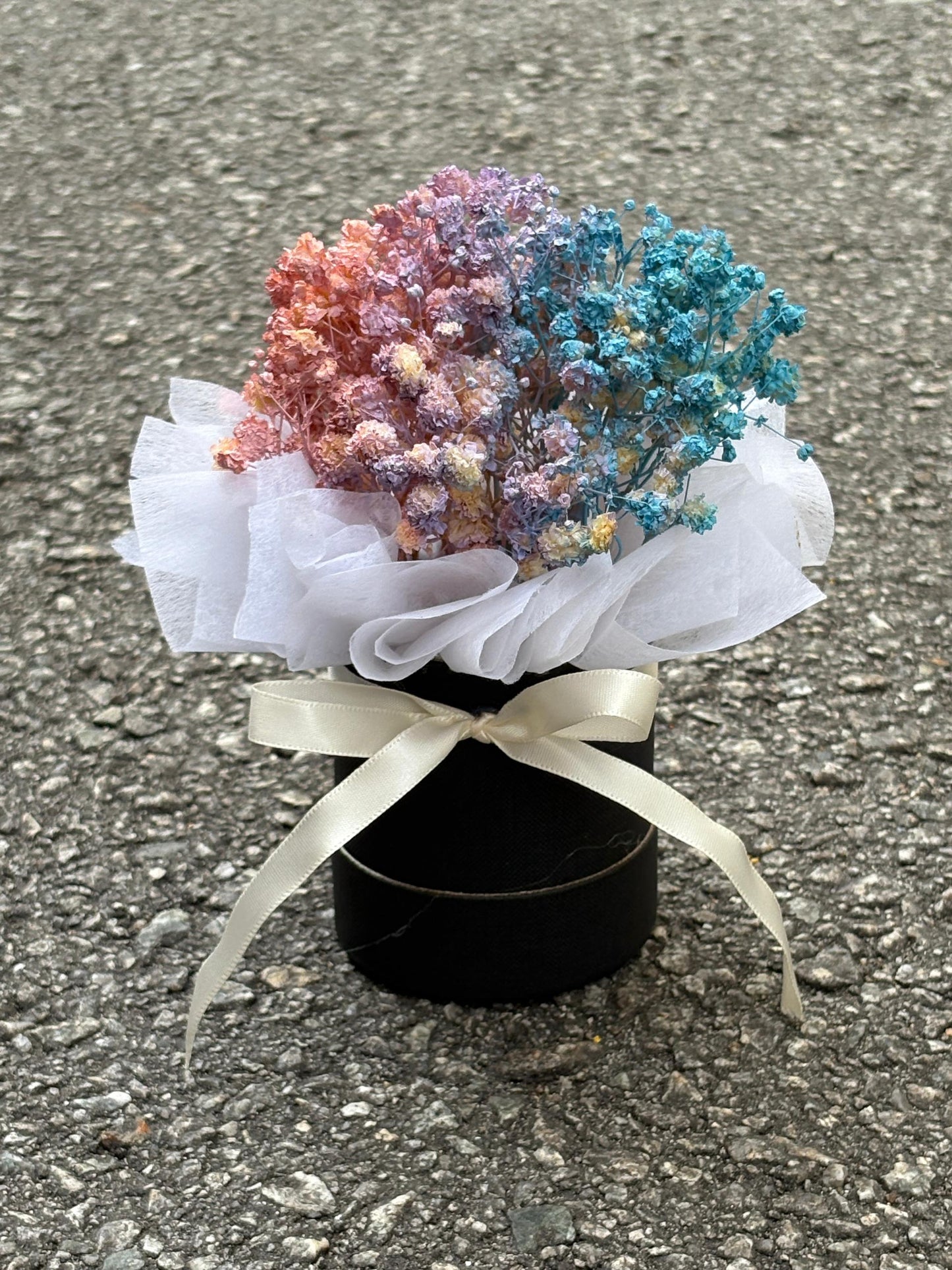 PRESERVED BABY BREATH TABLE DECO