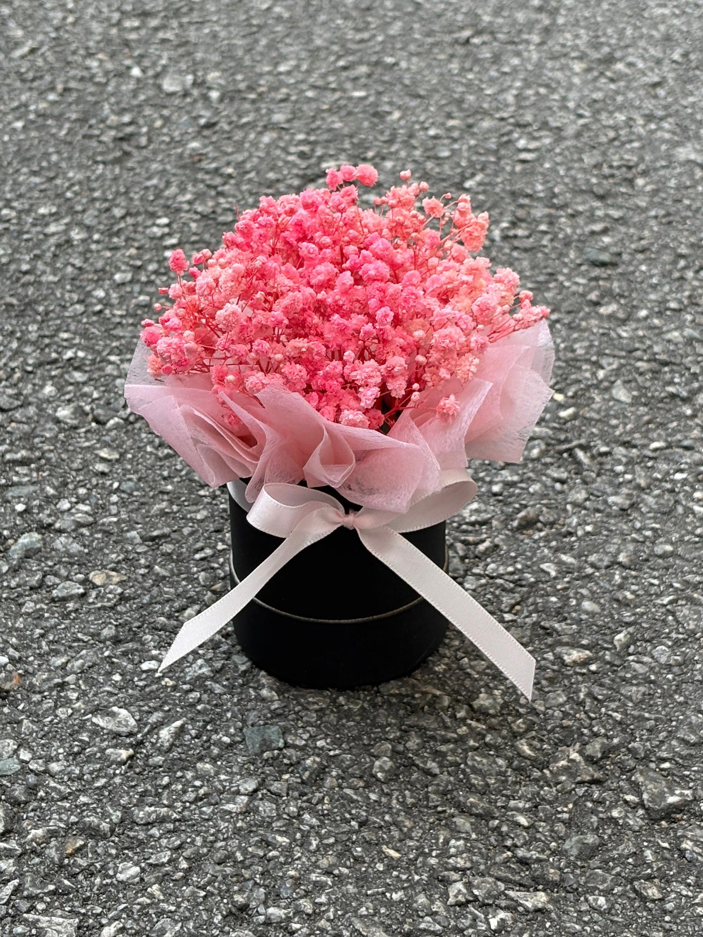 PRESERVED BABY BREATH TABLE DECO
