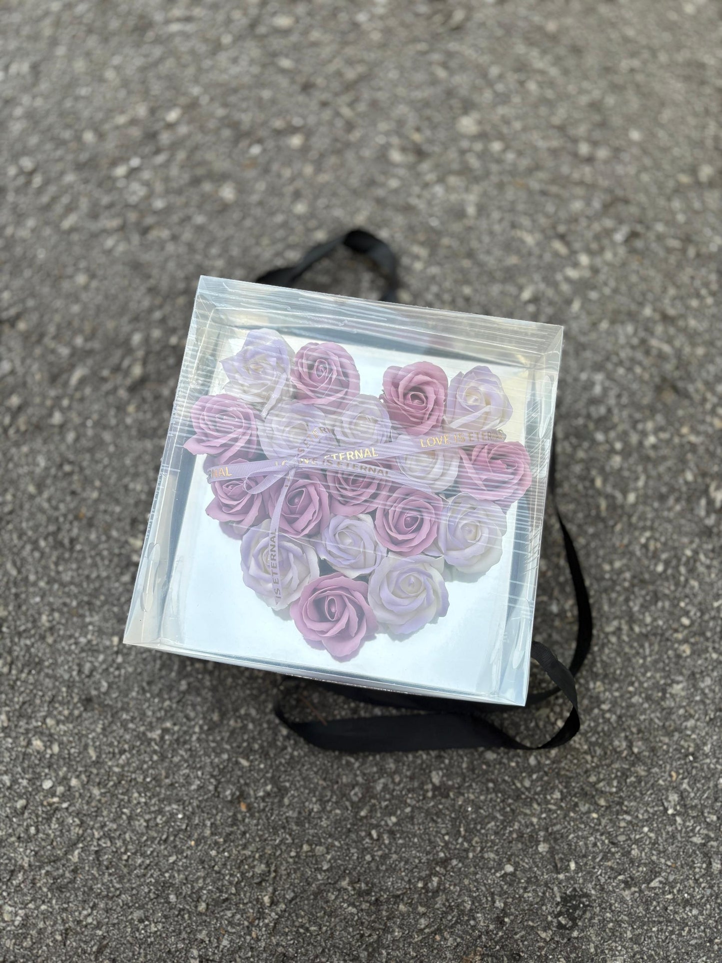 MIRROR LOVE HAND-HELD FLOWER BOX (PURPLE)