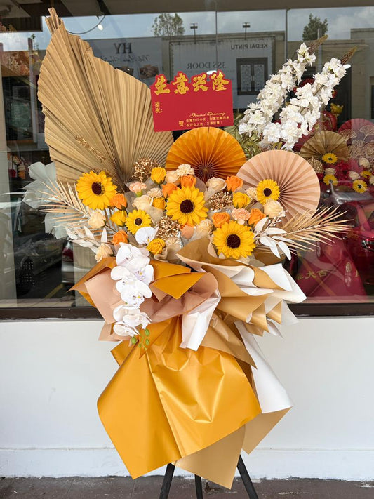 GOLD REIGN - GRAND OPENING FLOWER STAND