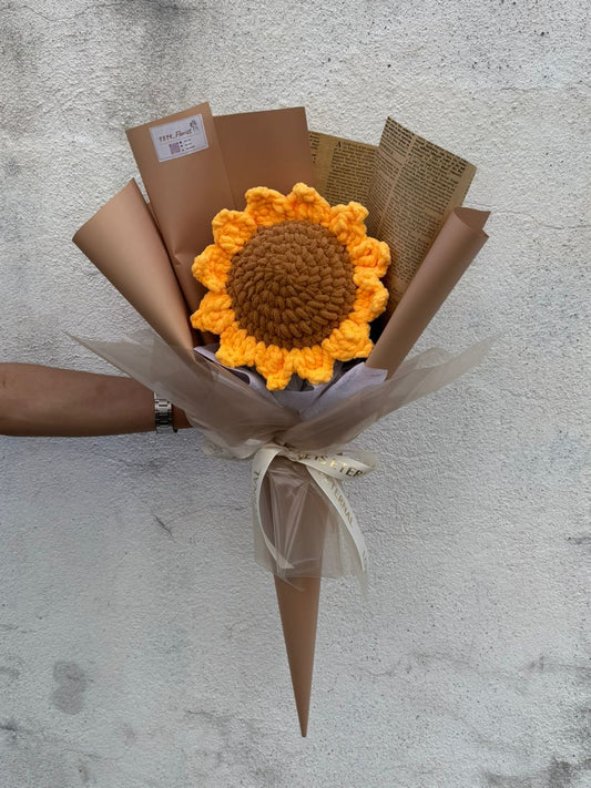 LARGE CROCHET FLOWER (SUNFLOWER)