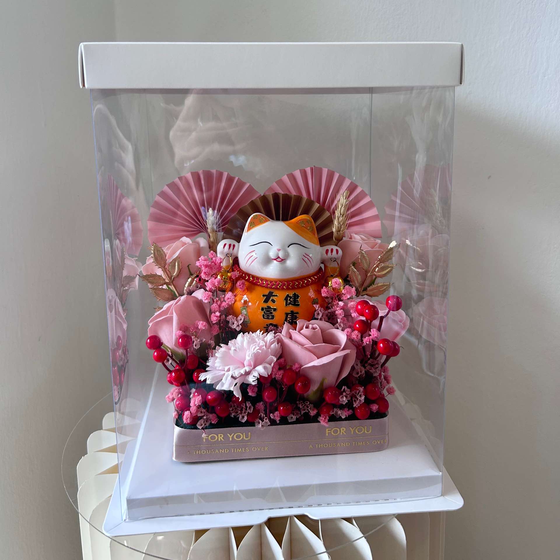 PINK GRAND OPENING FLOWER BOX – 1314_Florist
